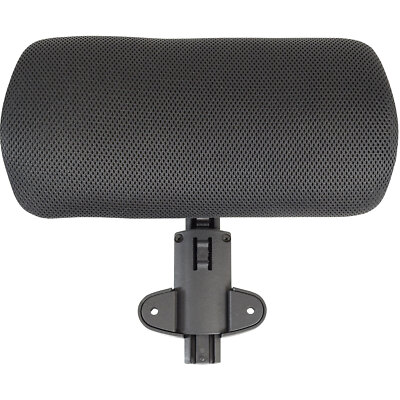 Lorell Headrest, Adjustable, 1-3/5'' x 12-3/5'' x 6'', Black