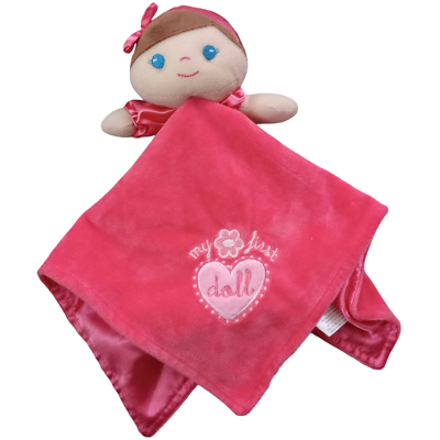 Baby Starters Girl My First Doll Security Blanket Lovey Rattle