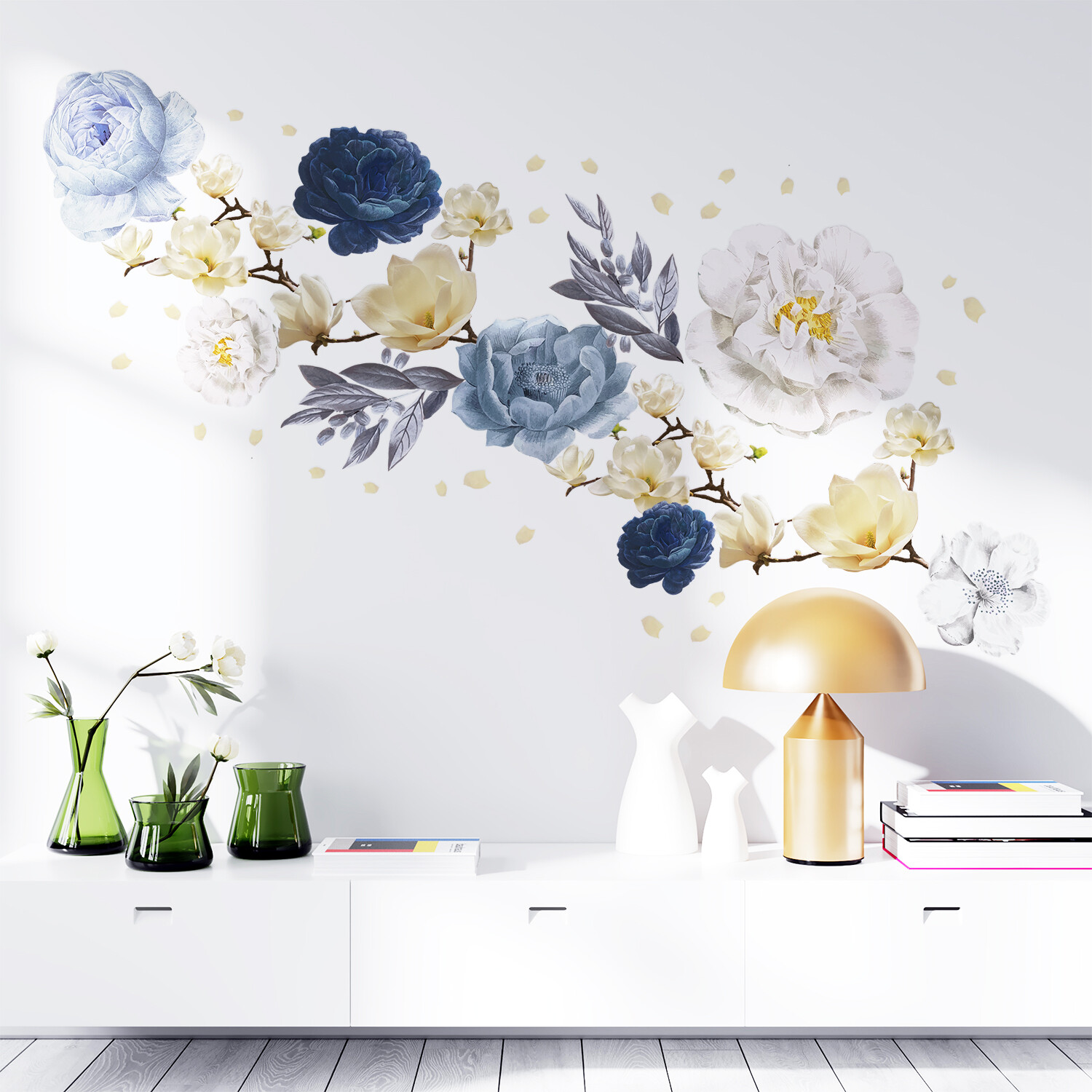 Flower Wall Sticker Removable Vinyl Wall Art Sticker Decal Spring