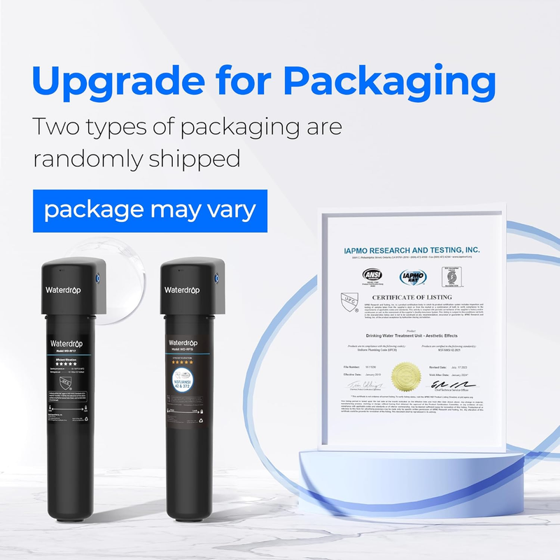 15UA Under Sink Water Filter System, Reduces Lead, Chlorine, Bad Taste & Odor, U