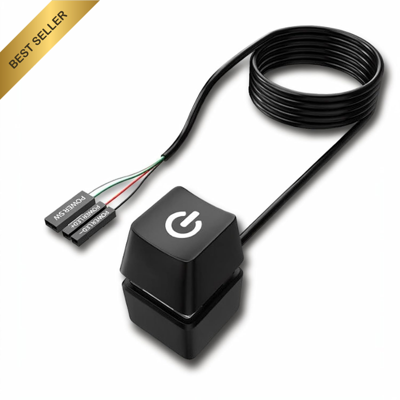Desktop Computer PC Power Button Switch, External Remote Start PC Motherboard Po