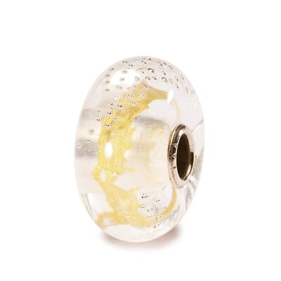 Trollbeads Elfbeads 925 Sterling Silver Core Glass Bead GOLD SILVER TRACE