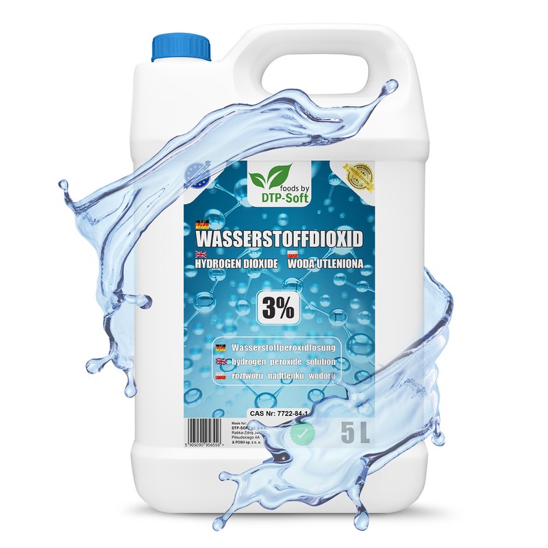 5l Wasserstoffperoxid, H2o2 - 3% - 5 Liter LaborgeprÃ¼Ft