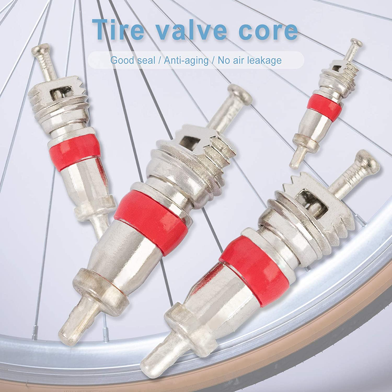100Pcs Premium Tyre Tire Valve Cores, Valve Stem Core Part Replacement, Universa