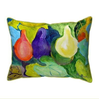Betsy Drake Gourds Large Indoor Outdoor Pillow 16x20