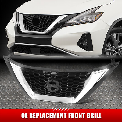 [Сотовая сетка] для Nissan Murano 19-23 в оригинальном стиле, хромированная передняя решетка