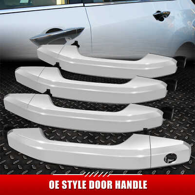 [4ШТ] ДЛЯ 14-18 SILVERADO SIERRA CREW CAB ПЕРЕДНИЕ ЗАДНИЕ ЛЕВЫЕ И ПРАВЫЕ ДВЕРНЫЕ РУЧКИ