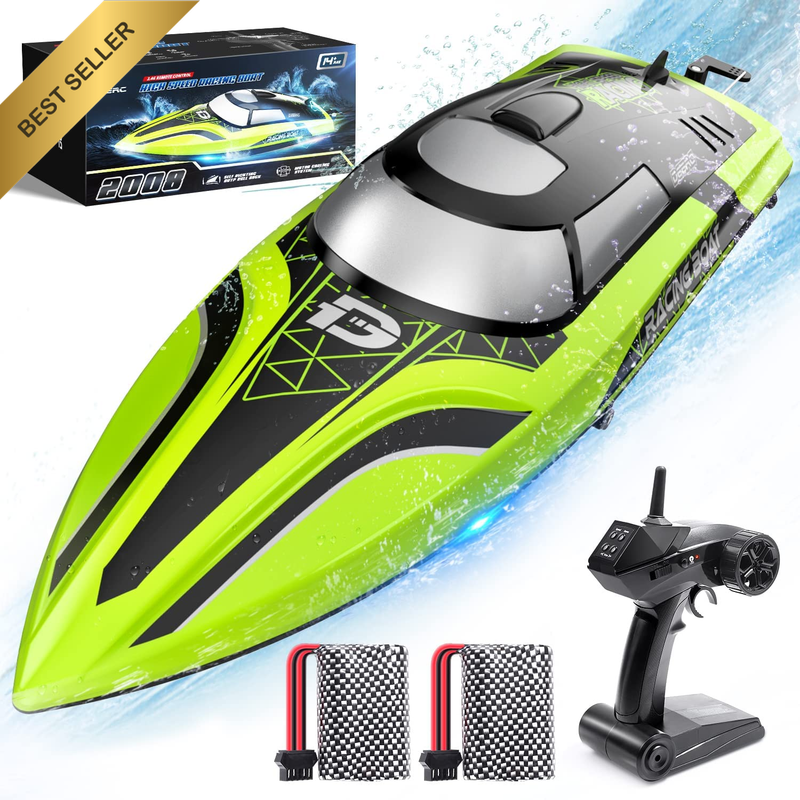 RC Boat 20+ MPH Self Righting Racing Rechargeable 2.4Ghz Low Battery