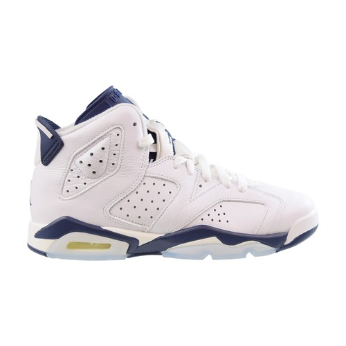

Детские туфли Jordan 6 Retro GS) Big White-Midnight Navy 384665-141