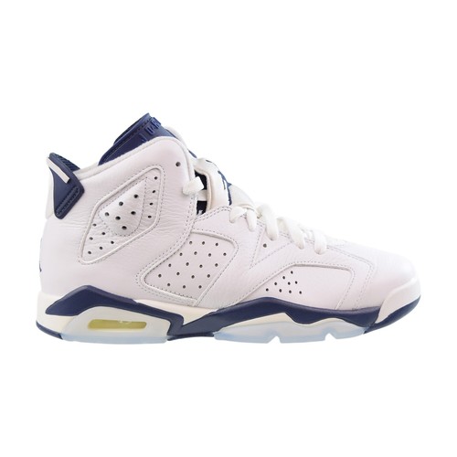 Детские туфли Jordan 6 Retro GS) Big White-Midnight Navy 384665-141