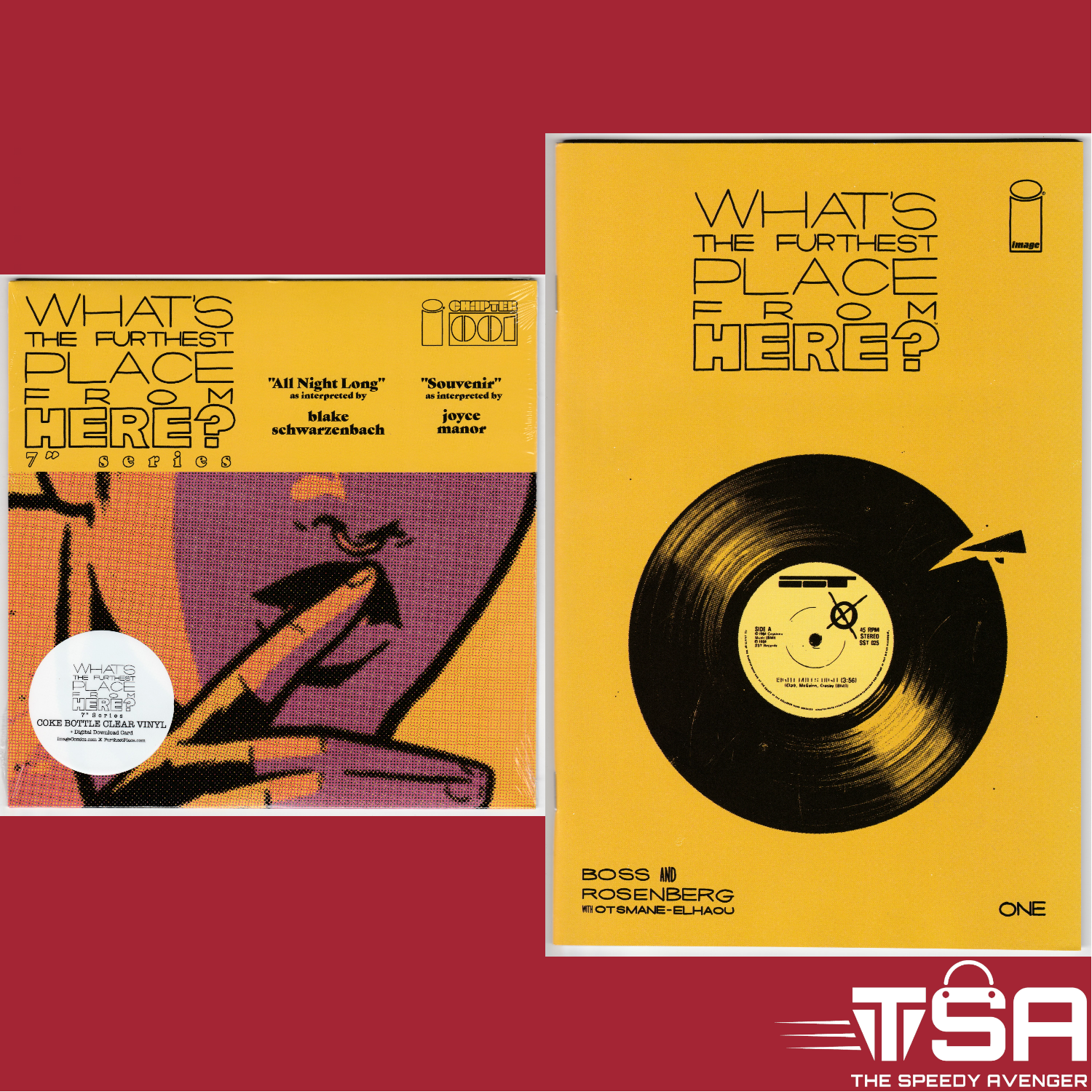 WHAT'S THE FURTHEST PLACE FROM HERE? #1 Coke Bottle Clear 7-inch Record DLX ED