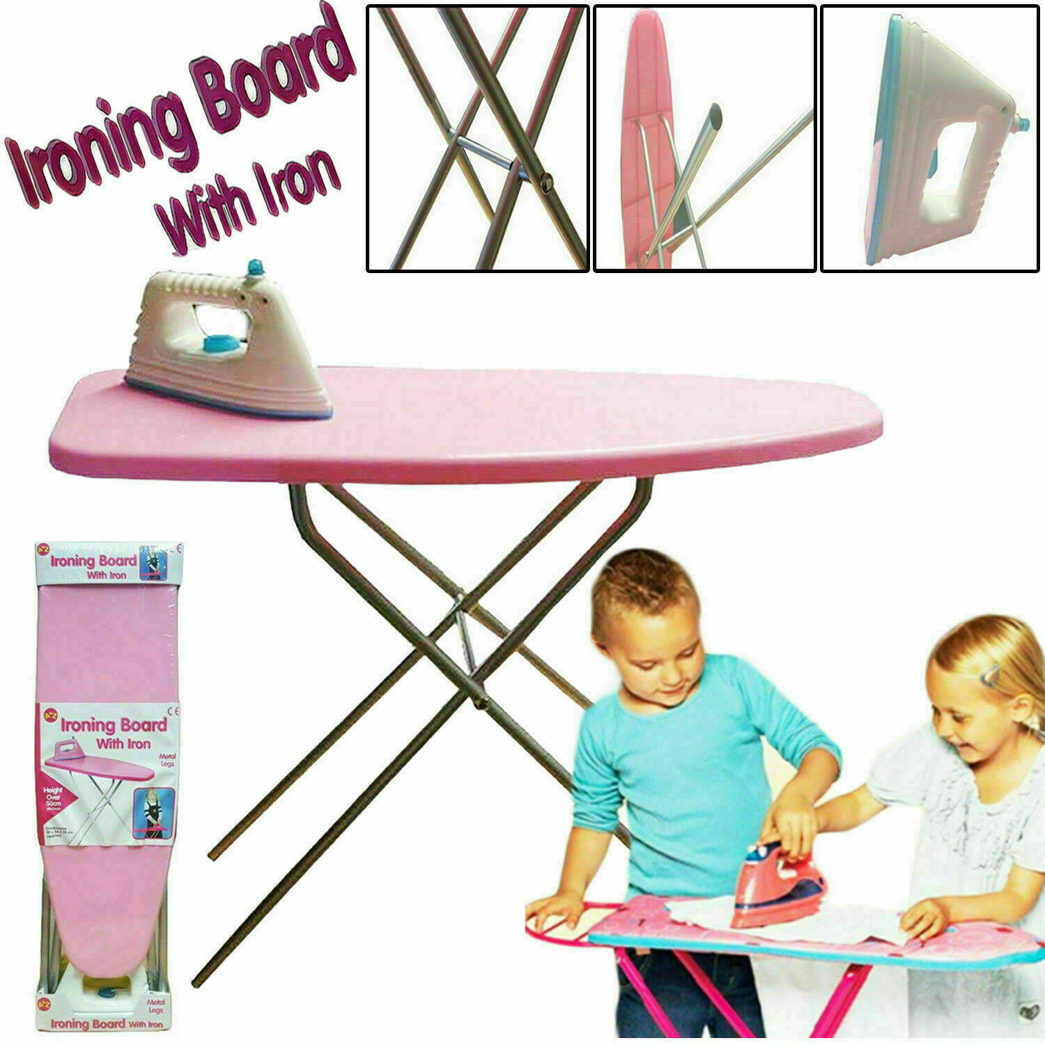 kids ironing board and iron