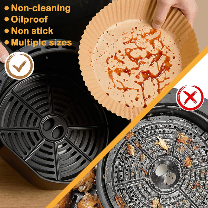 Air Fryer Parchment Paper Liners for Ninja AF100C, 9 Inch Parchment Paper Liners