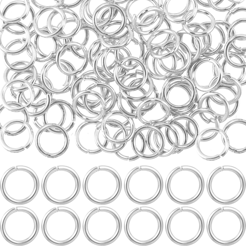 100Pcs Silver Jump Rings, Open Brass Jewelry Jump Rings, 5Mm Charms Accessories