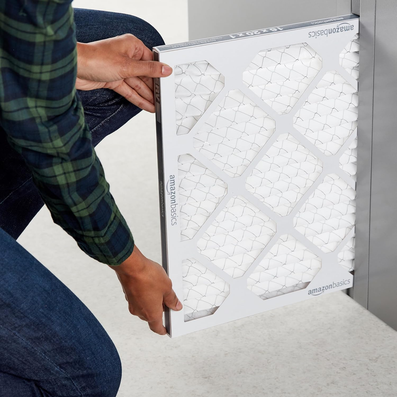 Merv 8 AC Furnace Air Filter - 16'' x 20'' x 1'', 6-Pack,white,BP80S.011620-6