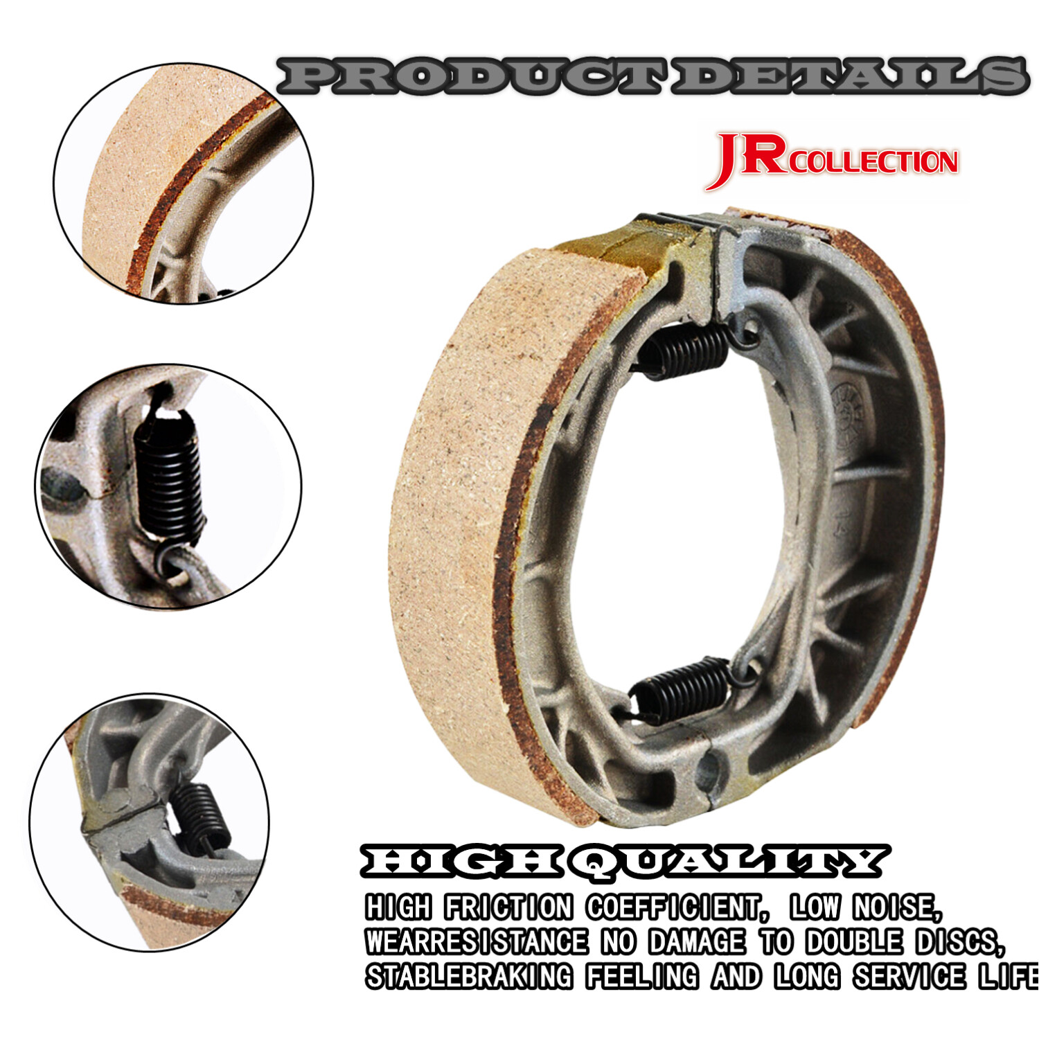 Brake Shoe Pad Set with springs Coleman CT200U Trail 200