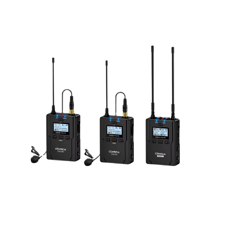 CVM-WM200 PRO Metal UHF Dual-Channel Wireless Microphone for Smartphone Camera C