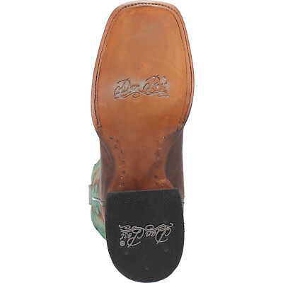 Pre-owned Dan Post Womens Babs Brown Leather Cowboy Boots