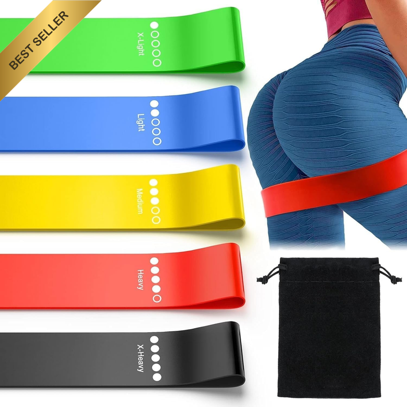 Resistance Exercise Bands, Elastic Stretch Loops, Flexbands for Pilates, Booty a