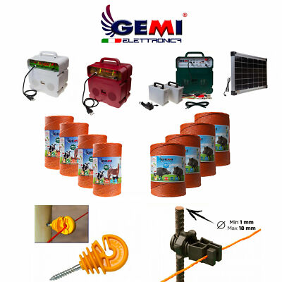 Kit completo Para Pastor Eléctrico Cerca Eléctrica Valla Eléctrica Gemi