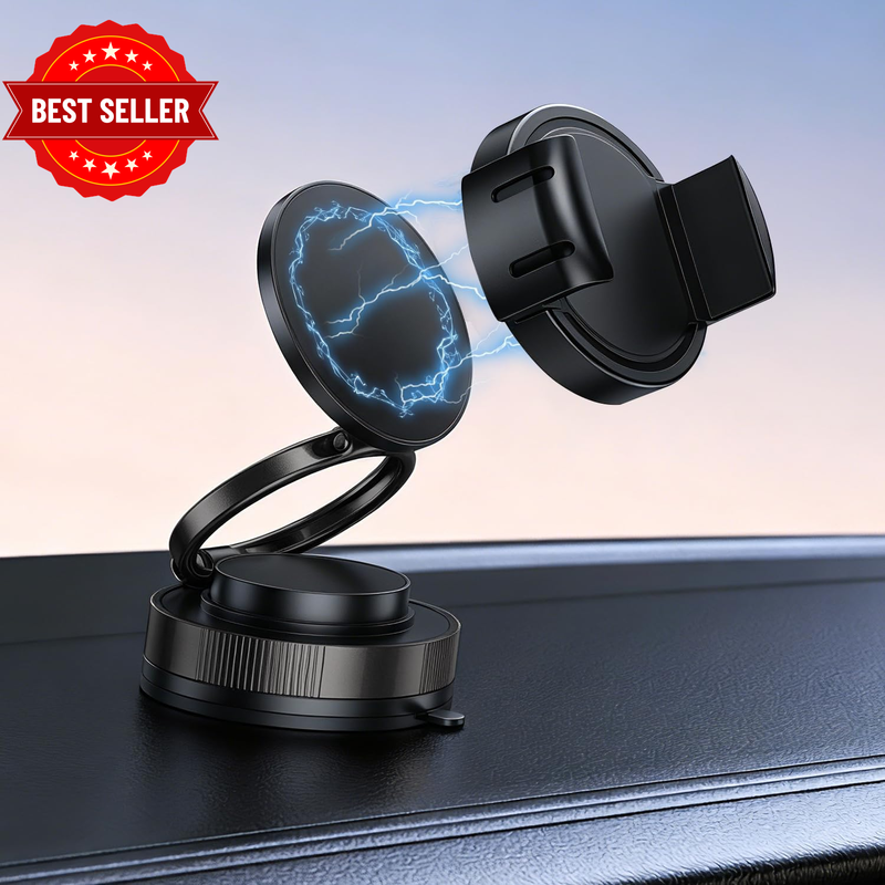 Car Phone Holder Mount, 360° Rotatable Magnetic Phone Holder for Car