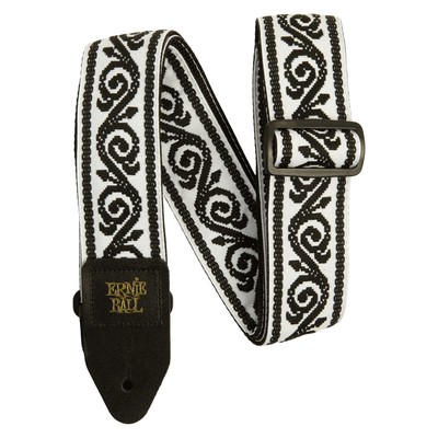 Ernie Ball Classic Jacquard Woven Guitar / Bass Strap, Black