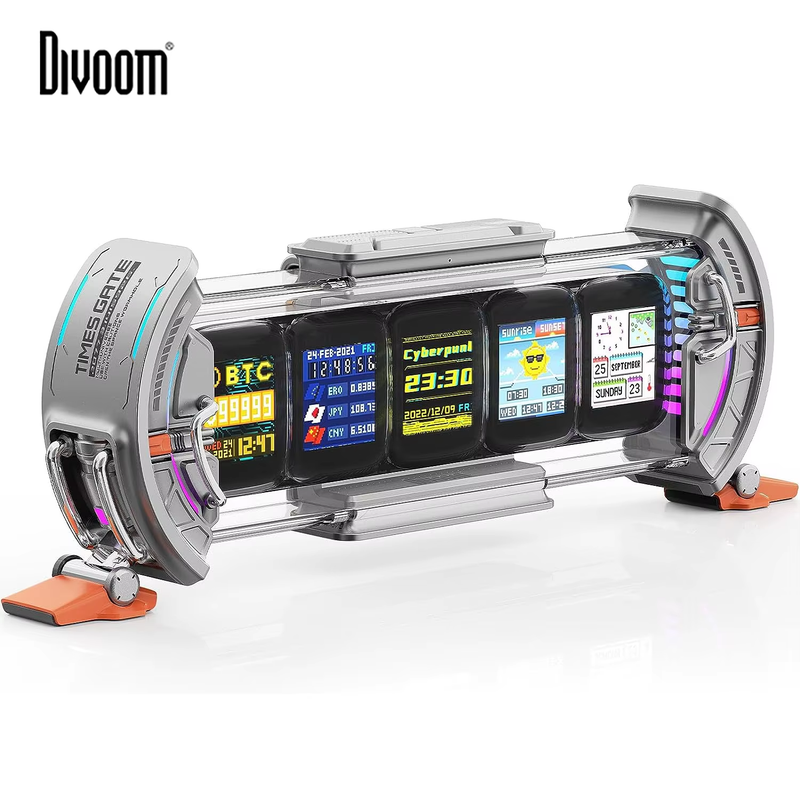 Times Gate Gaming Room Setup Digital Clock with Smart APP Control, WiFi Connect,