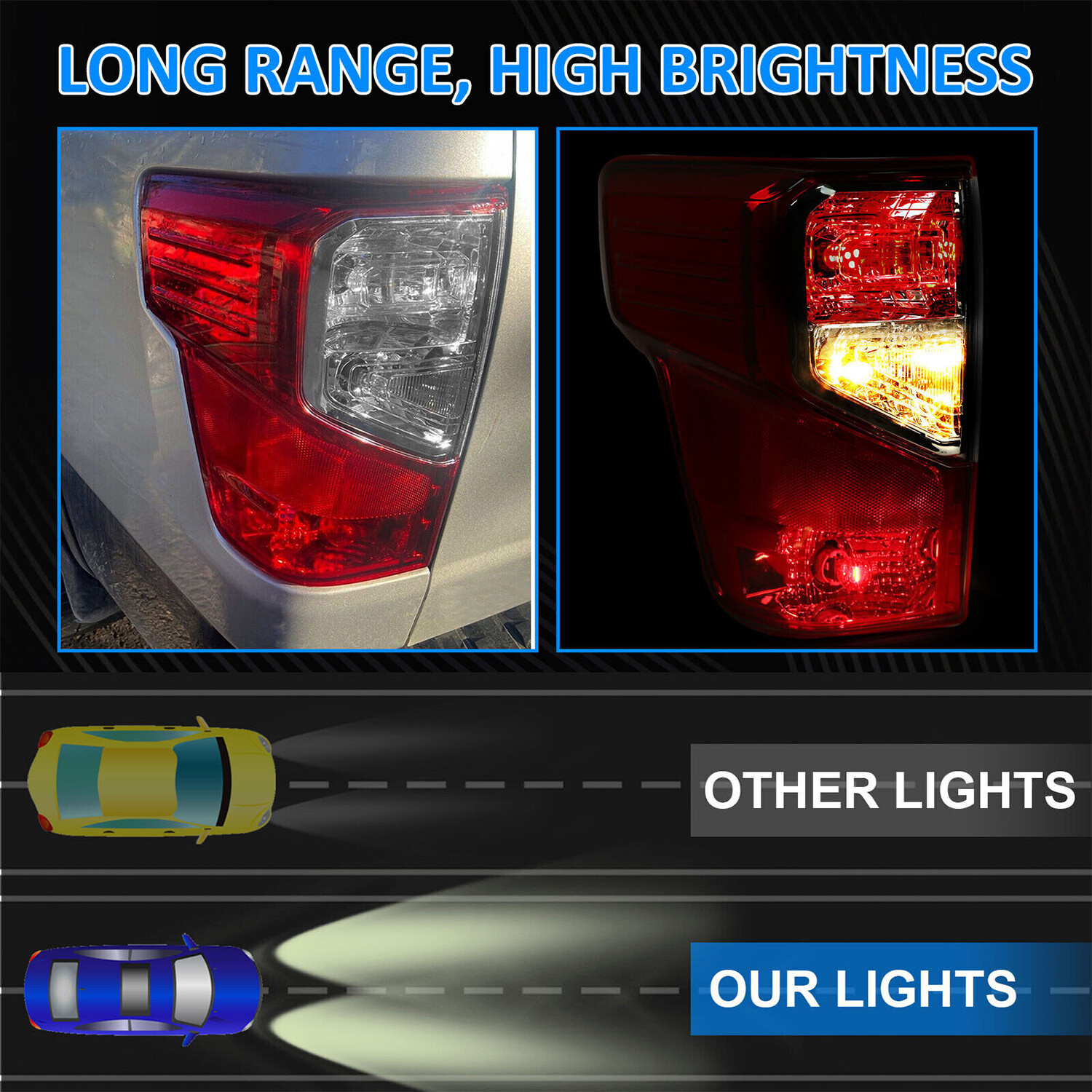 Rear Tail Light Assembly Left LH Driver For 16-23 Nissan
