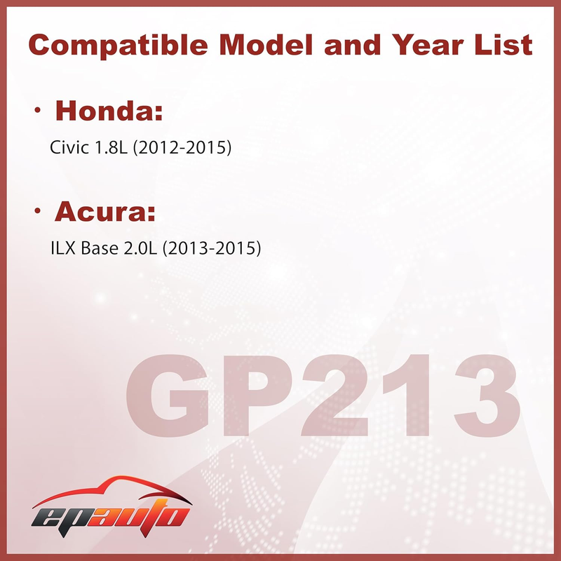 GP213 (17220-R1A-A01) Engine Air Filter, Compatible with Honda Civic 1.8L (2012–