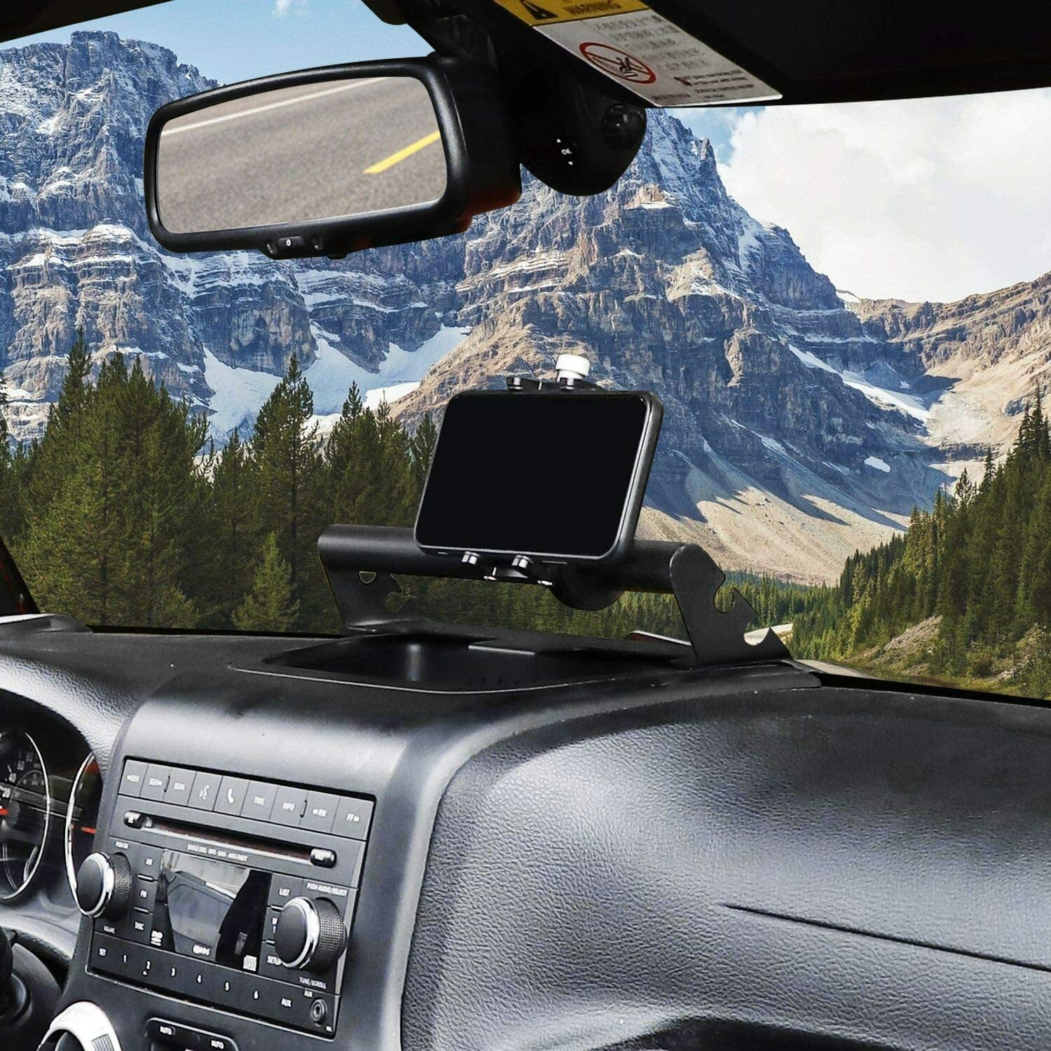 Dash Board Phone Mount Holder for 20112018 Jeep Wrangler JK