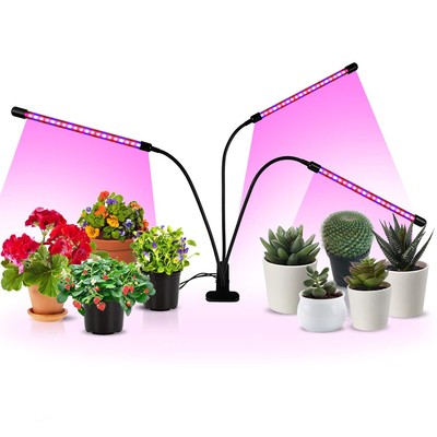 iPower LED Grow Lights with Full Spectrum for Indoor Plants Adjustable Gooseneck