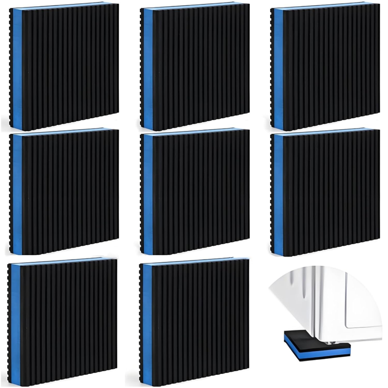 Anti Vibration Pads 4X4X7/8 for Washing Machine Dryer Treadmill Air Conditioner