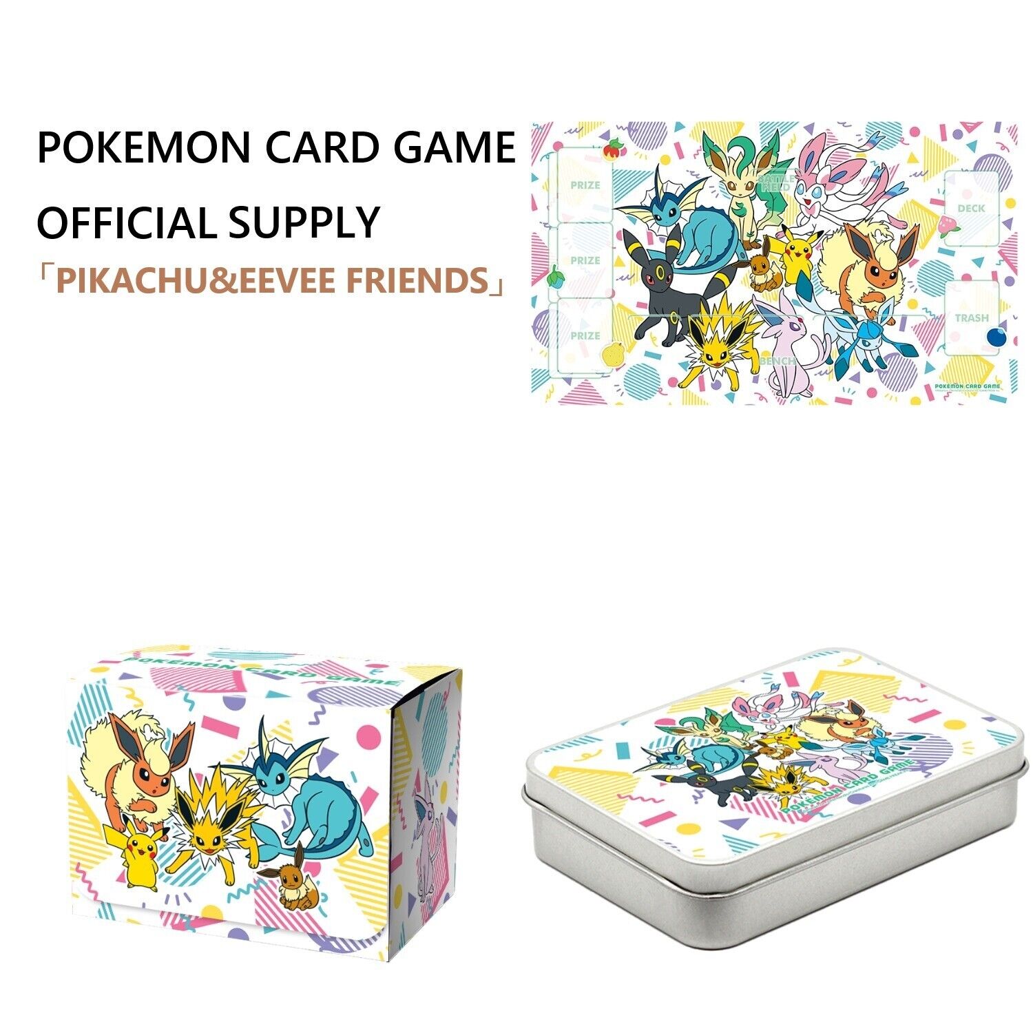 PIKACHU & EEVEE FRIENDS PTCG Playmat deck case 2025 Korea PIKACHU & EEVEE FRIENDS PTCG Playmat deck case 2025 Korea
