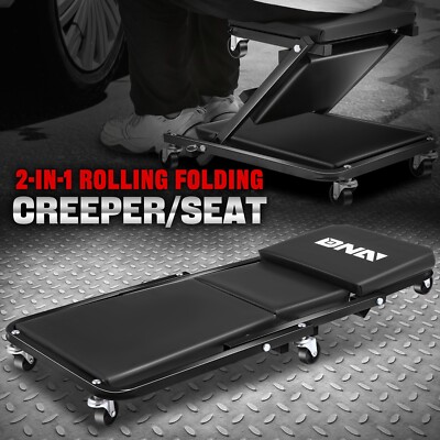 [2-В-1] 36 Складной стул для работы в гараже автомеханика Z Creeper на колесиках