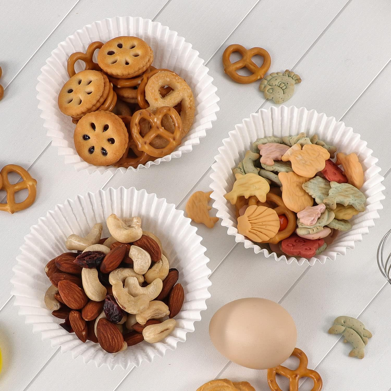 300 Count Jumbo Cupcake Liners White Gaint Muffin Liners Food Grade Baking Cups