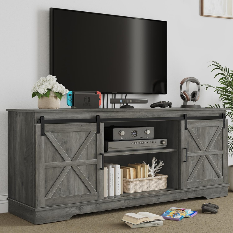 For 65/60/ 55 Inch Tv, Rustic Modern Entertainment C