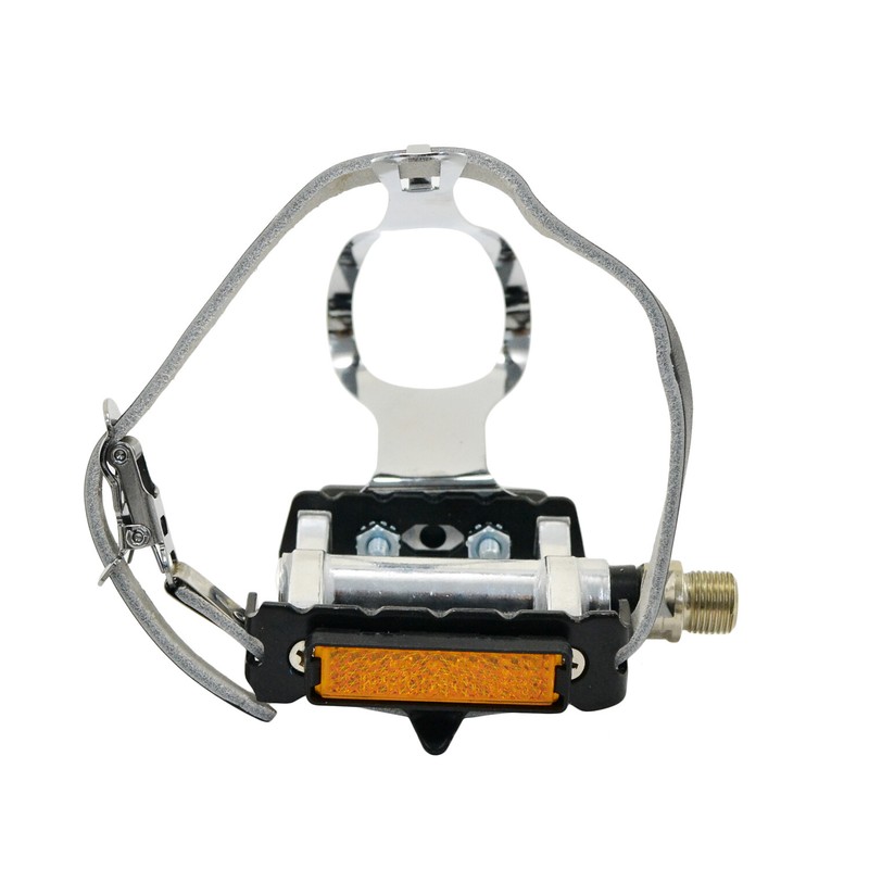 FPD NWL-424B+S41+T12 Road Touring Pedals with Toe Clips