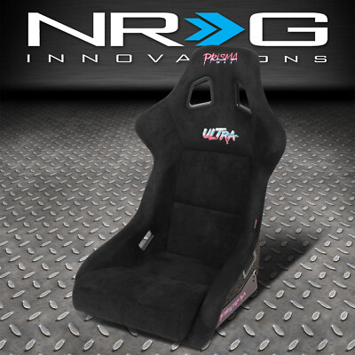 NRG INNOVATIONS FRP-302BK-СВЕРХБОЛЬШОЙ ПРИЗМА С ФИКСИРОВАННОЙ СПИНКОЙ ГОНОЧНОЕ СИДЕНЬЕ ЧЕРНОЕ