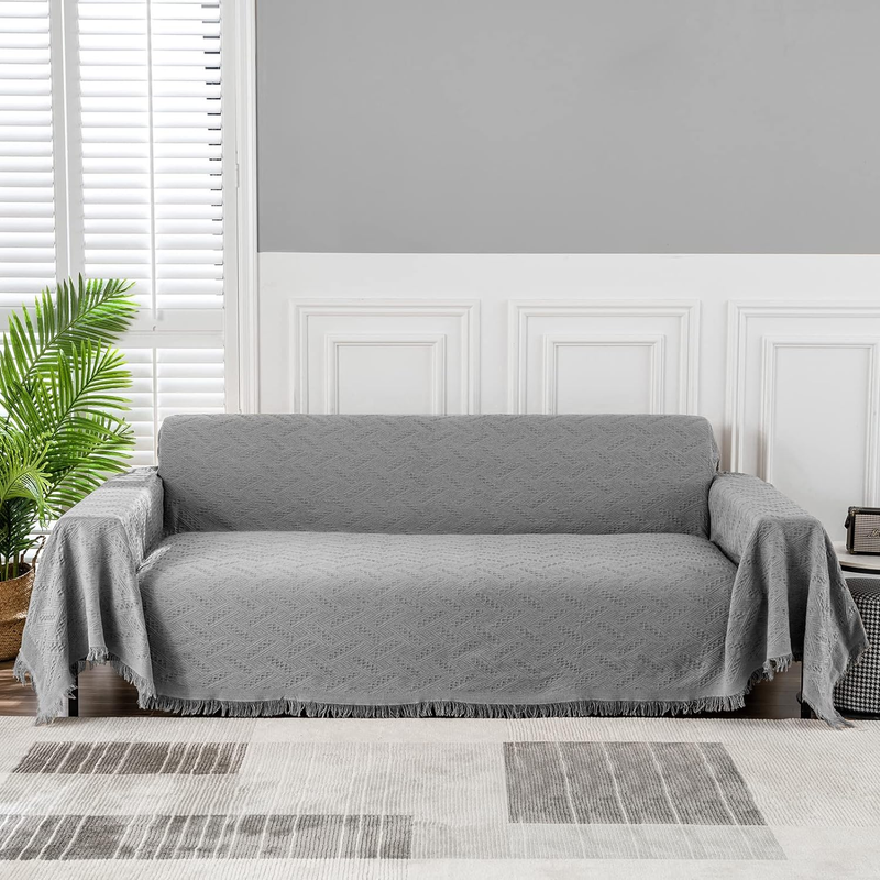 Sofa Covers Couch Cover Sectional L Shape Couch Blanket Cover Sofa Slipcovers for Most Shape Sofas Washable Thick Soft Throws Cover Blankets for Living Room(Xx-Large: 91