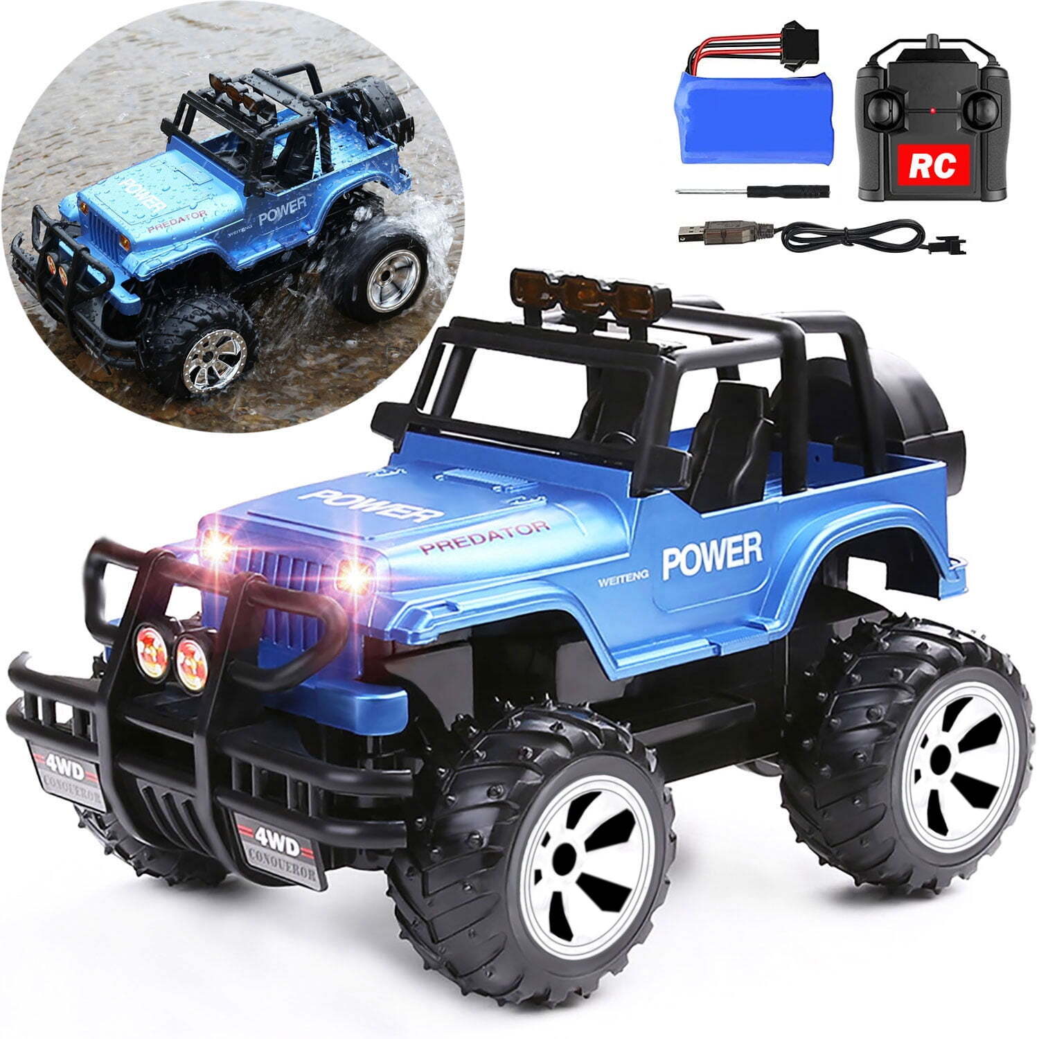 Rc Jeep Monster Truck Off Road Vehicle Rc Crawlers