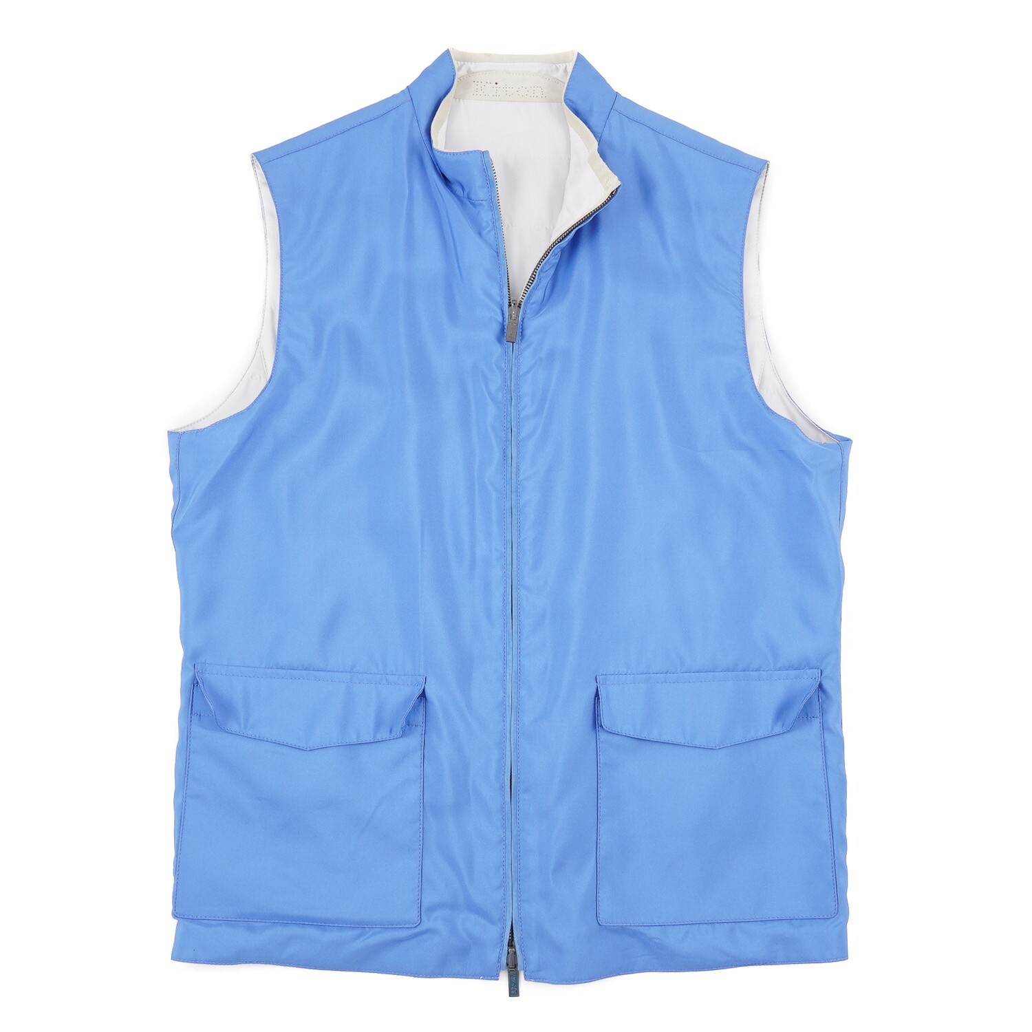 ベスト・ジレ Kiton FW23 Silk cashmere vest (D47456K0908B 02) SILK CASHMERE VEST in Chantilly for Men | Herno®