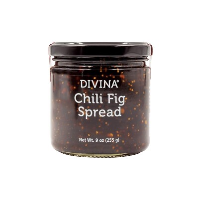 Divina Chili Fig Spread Jam, 9 Ounce Best by 04/02/2025