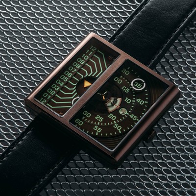 Pre-owned Xeric Soloscope Ii Automatic Dark Copper Black Limited Edition