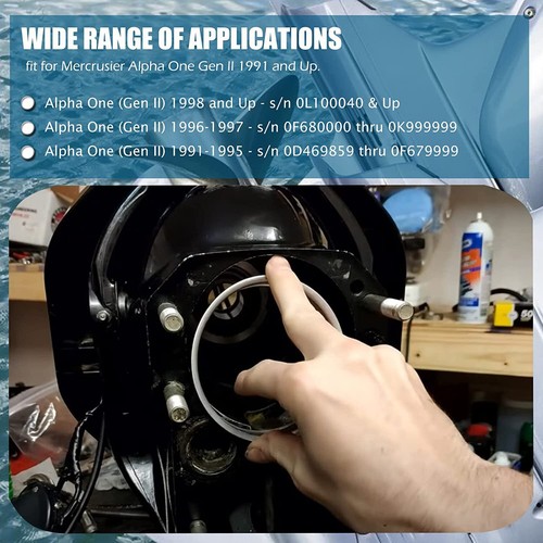 816607 Bellows Sleeve Ring for Mercrusier Alpha One Gen II/2 1991~2022 18-1728