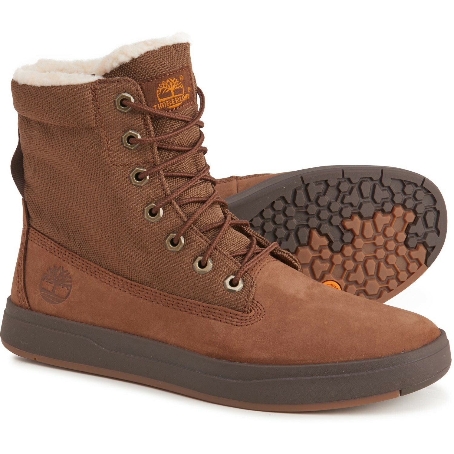 Ботинки Timberland Men's Davis Square Roll-Top Boots Medium Brown Nubuck.  Choose Size: купить с доставкой из США, цена 17 536 руб - (265476177967)