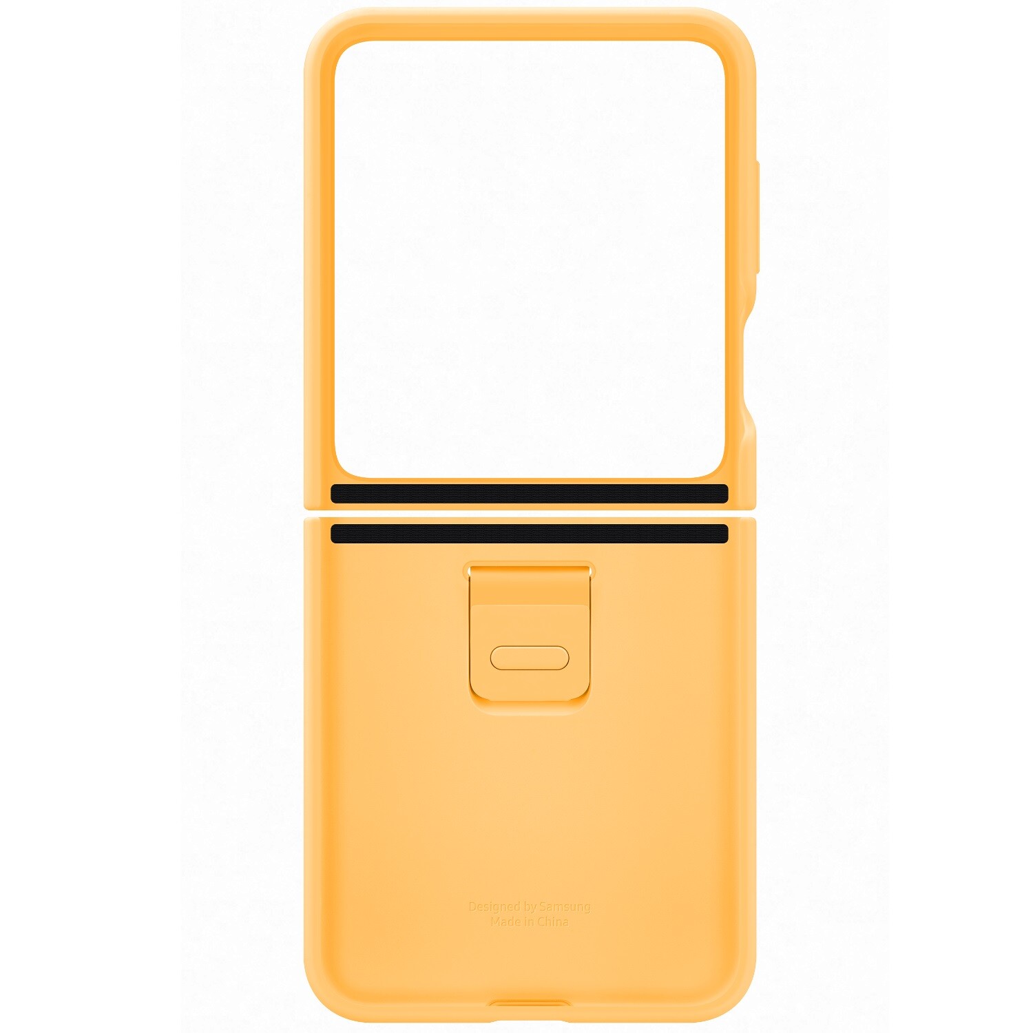 SAMSUNG - Galaxy Z Flip5 純正 SiliconeCase with Ring Samsung Z Flip5 Silicone Case w/ Ring – Official, Cream
