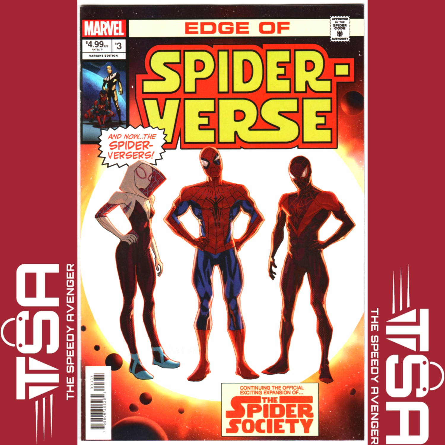 EDGE OF SPIDER-VERSE #3 (Vol 4) Pet Woods Star Wars Homage Variant STAR-SPIDER!