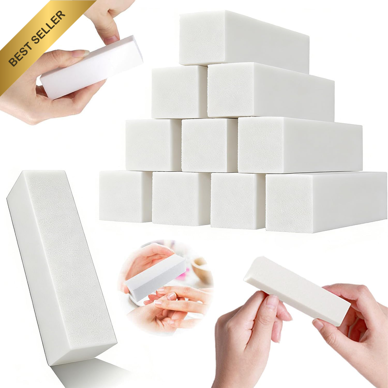10Pcs Nail Buffer Block 4 Sided Nail File Sanding Block Buffing Blocks for Nail