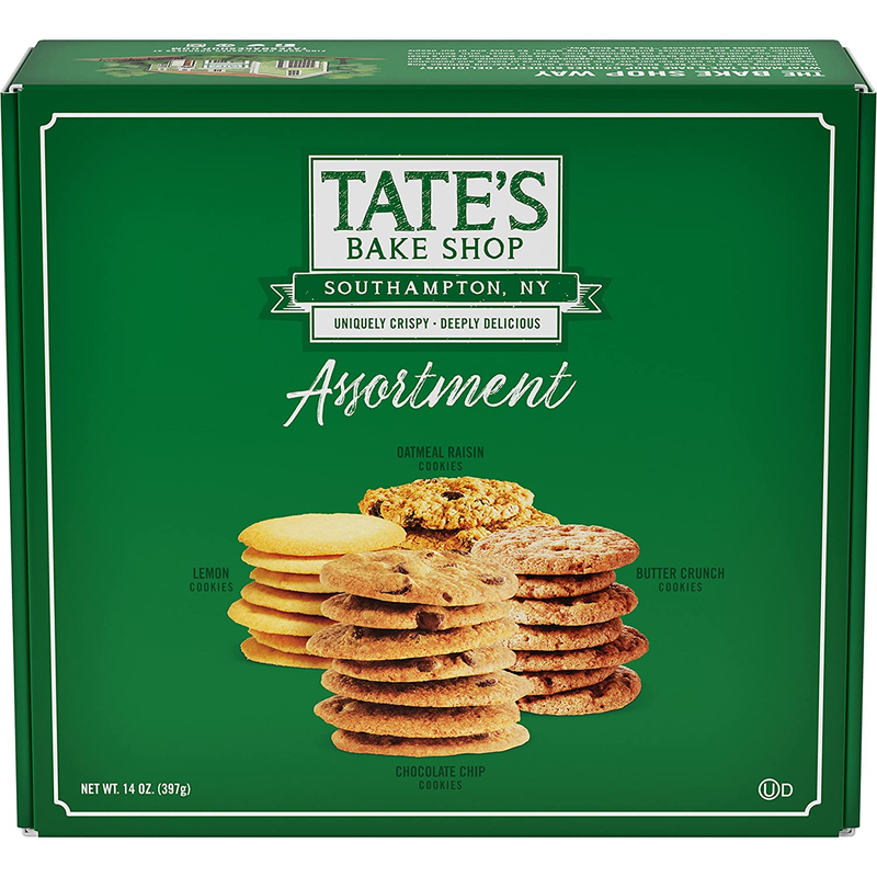 Tate'S Bake Shop Cookies Gift Box, Chocolate Chip, Oatmeal Raisin, Butter Crunch
