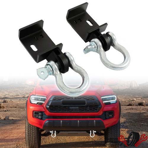 Пара передних кронштейнов Toyota Tacoma 09-23 Demon, Буксировочный крюк + Комплект D-образных колец